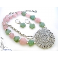 Set cuart roz si aventurin 046